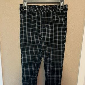 Rue 21 Black and White Plaid Spandex Pants